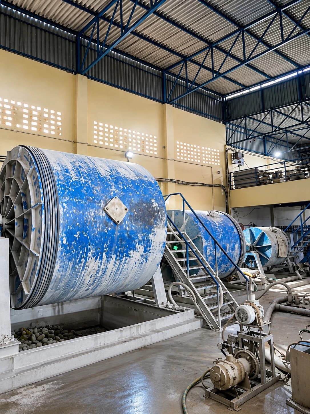 Raw material mixing and preparation at Hira Industries