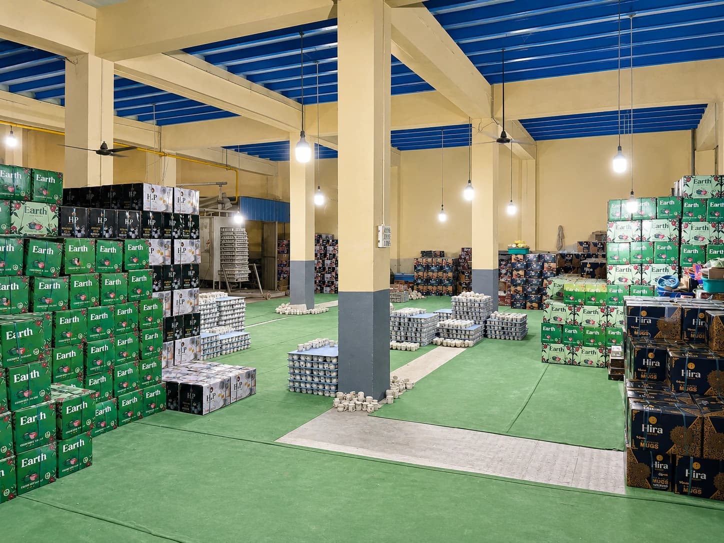 Finished goods storage and dispatch at Hira Industries