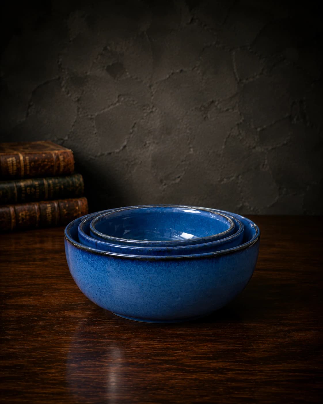 Cobalt Blue Nested Bowl Set by Hira Industries