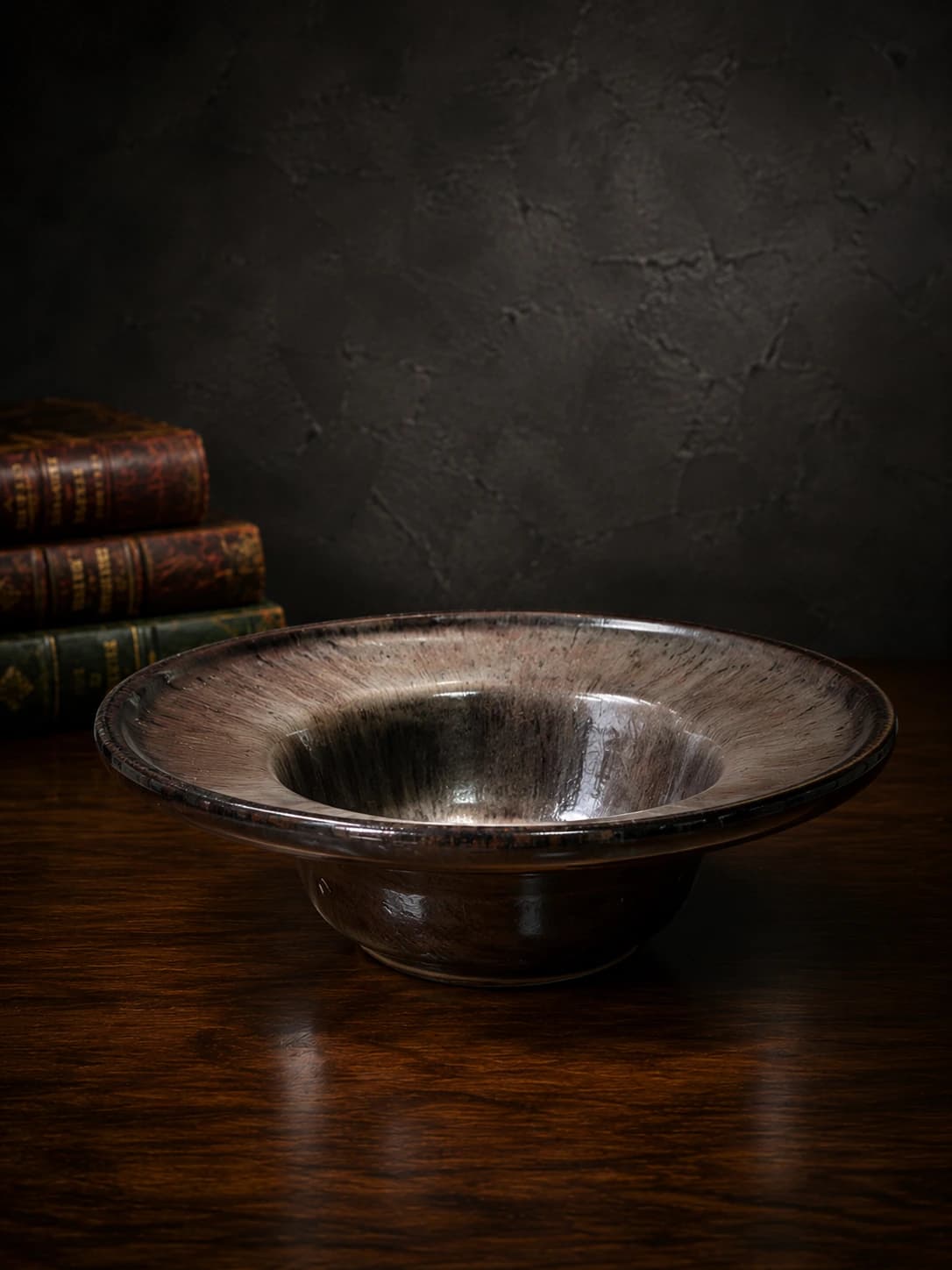 Bronze Halo Serving Bowl by Hira Industries