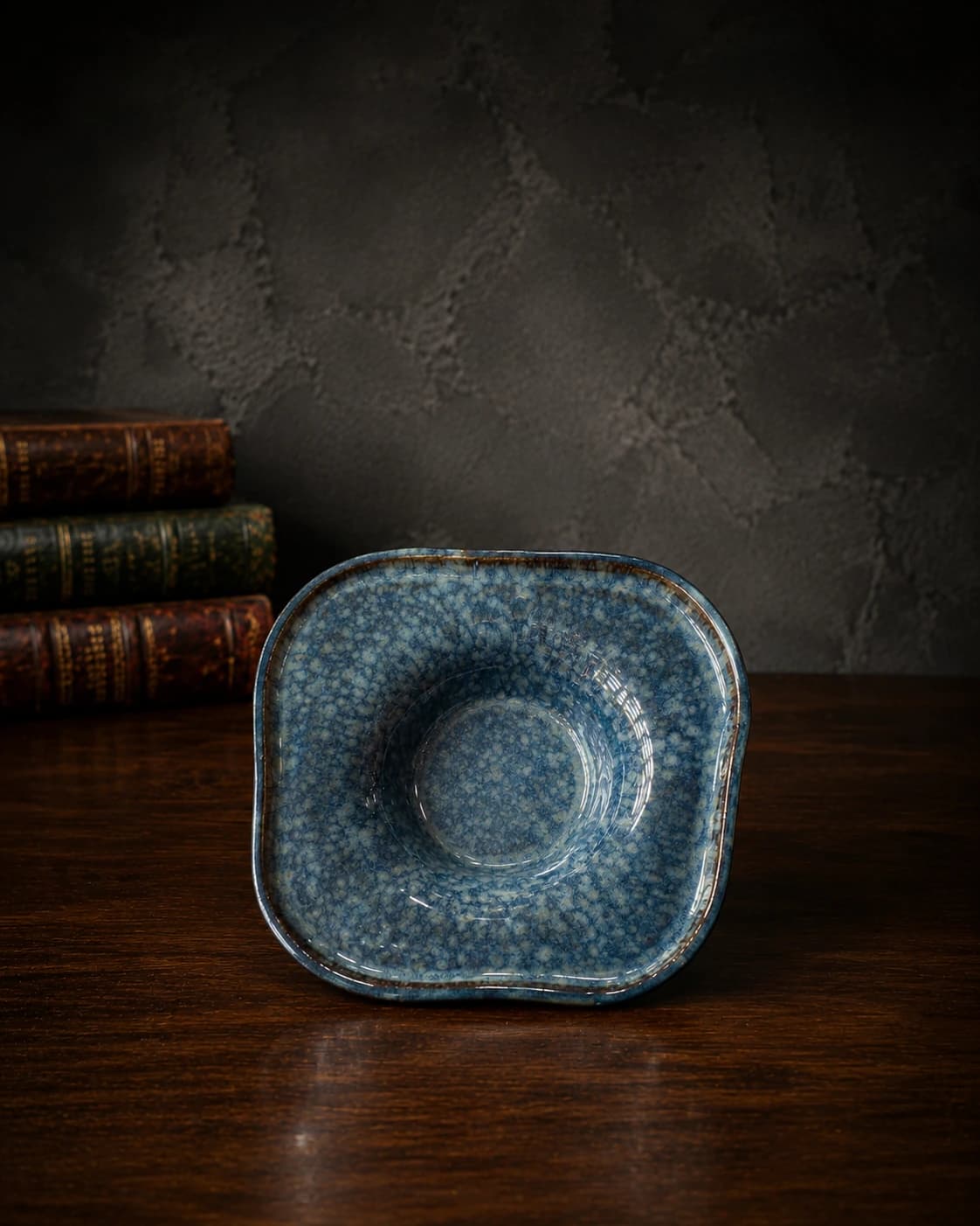 Azure Speckle Square Serving Bowl by Hira Industries
