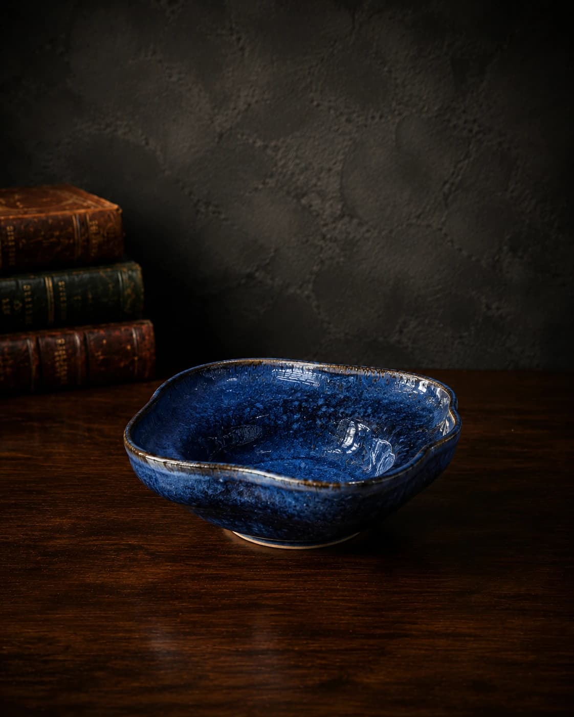 Cobalt Wave Square Serving Bowl by Hira Industries