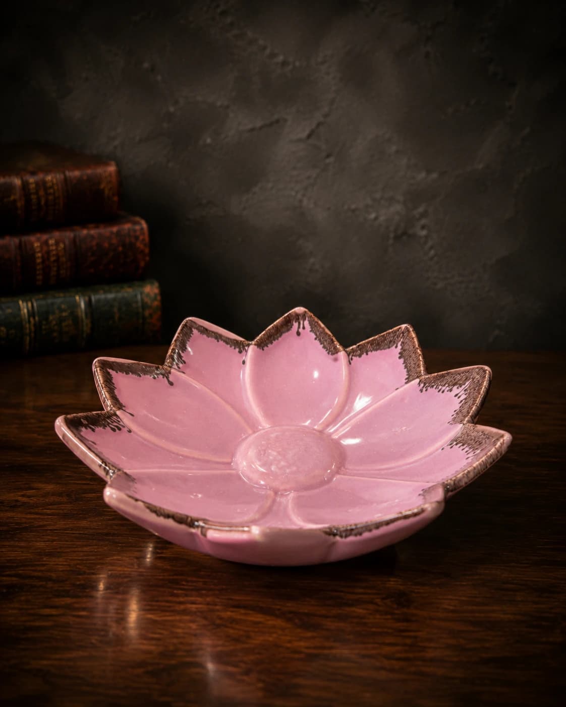Rose Lotus Decorative Serving Bowl by Hira Industries