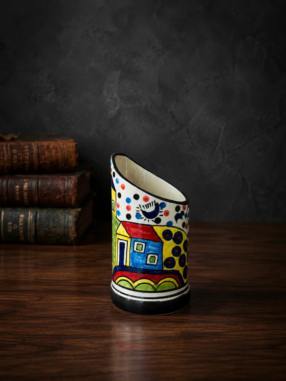 Village Pop-Art Slant Utility Holder by Hira Industries