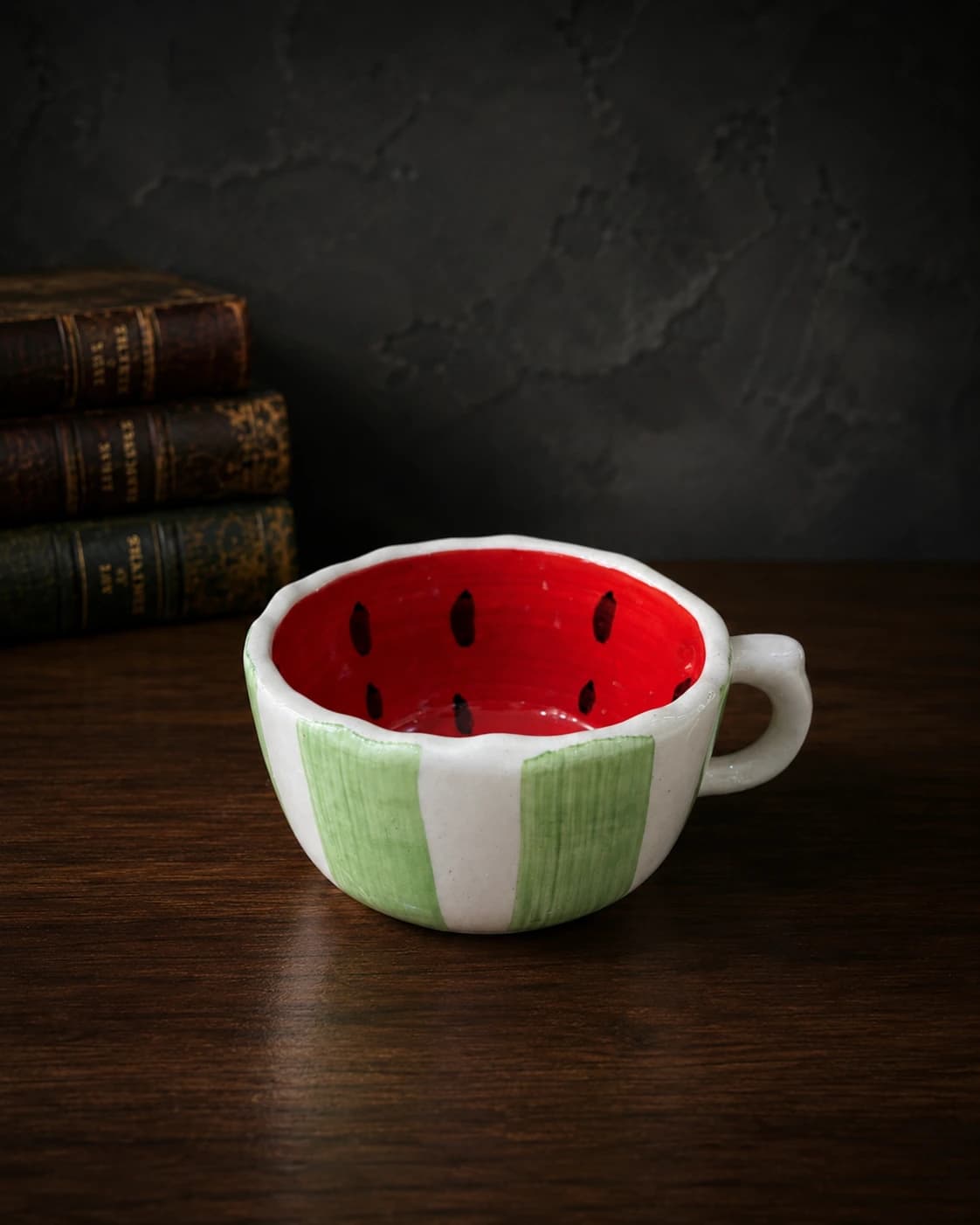 Watermelon Ceramic Soup Mug by Hira Industries