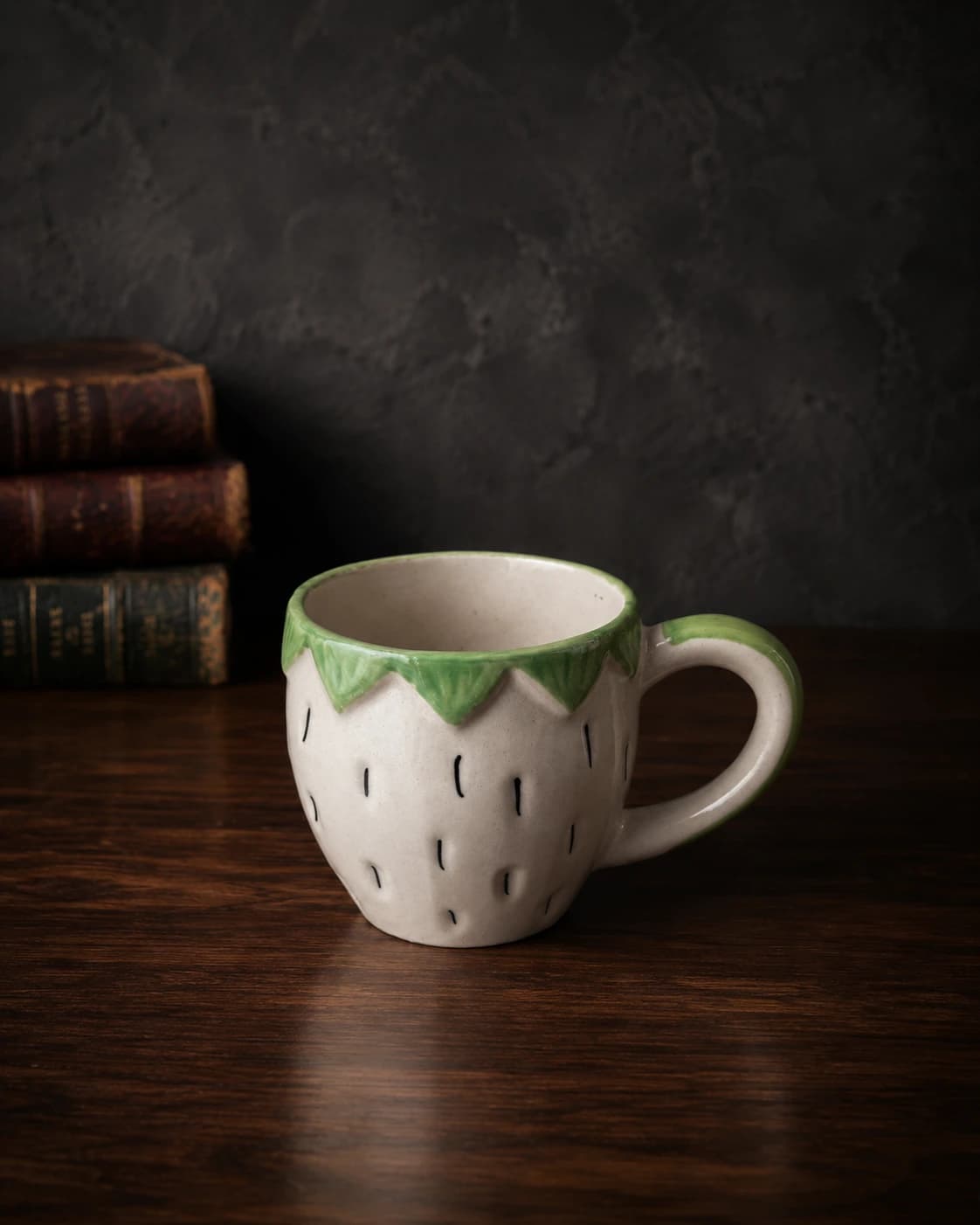 Strawberry Garden Ceramic Mug by Hira Industries